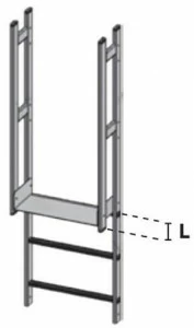 FT Модуль лестницы из алюминия