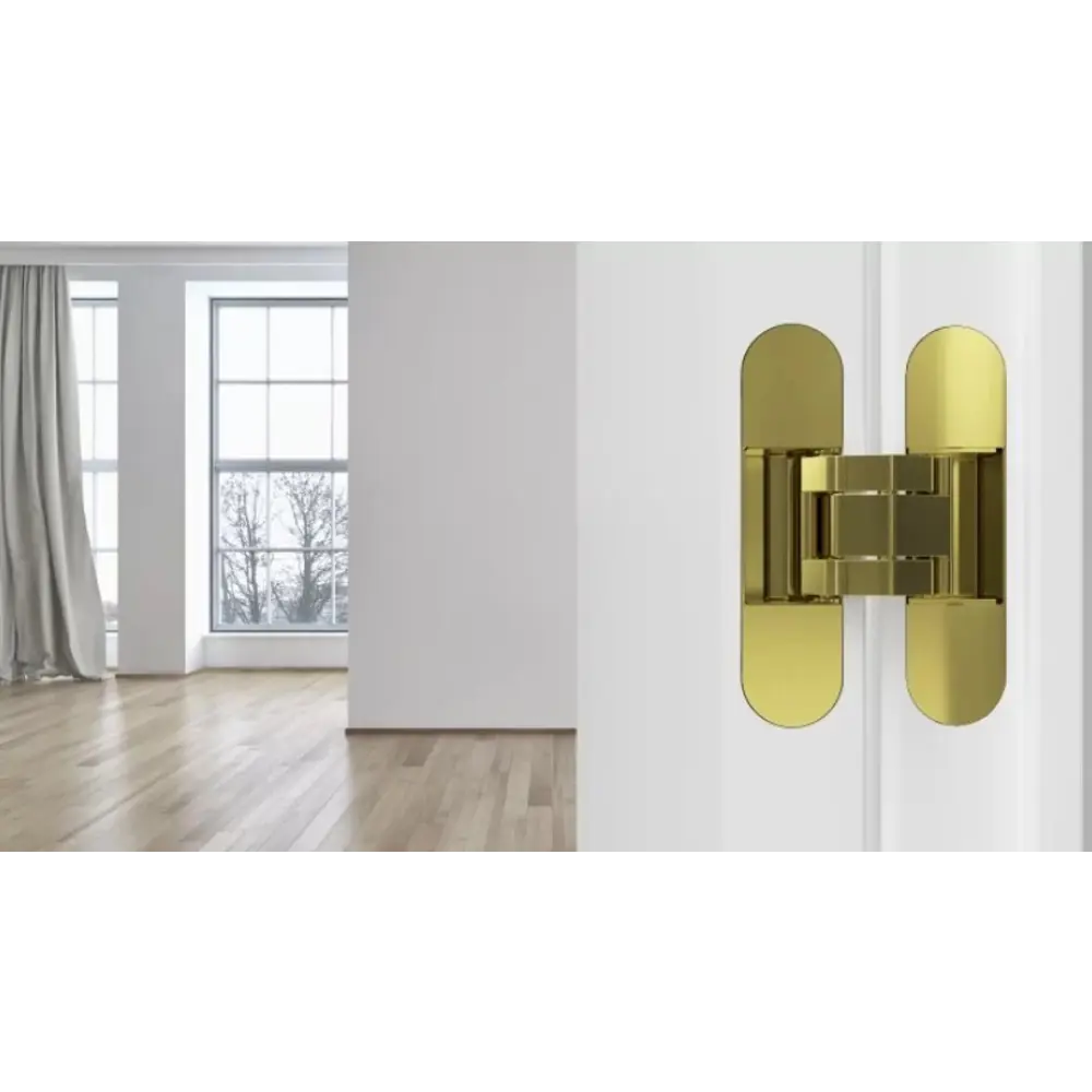 88906678 Петля дверная скрытая 120x30x30 мм ЦАМ цвет золото STLM-1472800 Santreyd  - Вид №4