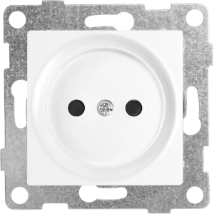 Розетка встраиваемая Gusi Electric без заземления с защитной шторкой цвет жемчуг