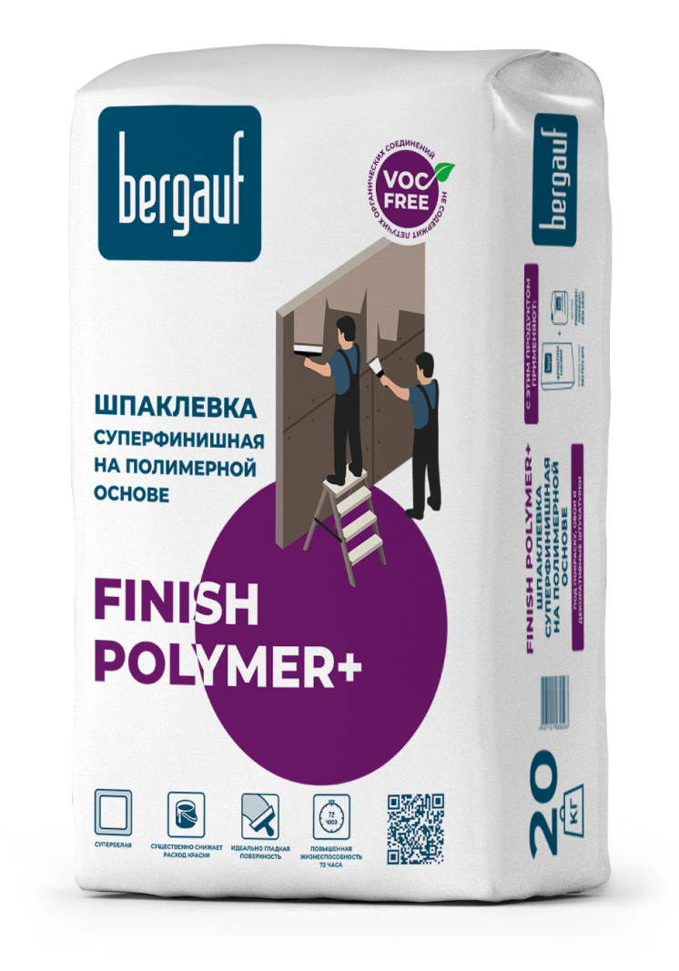 82809340 Шпаклёвка полимерная финишная Finish Polyme 20 кг Finish Polymer STLM-0036414 BERGAUF