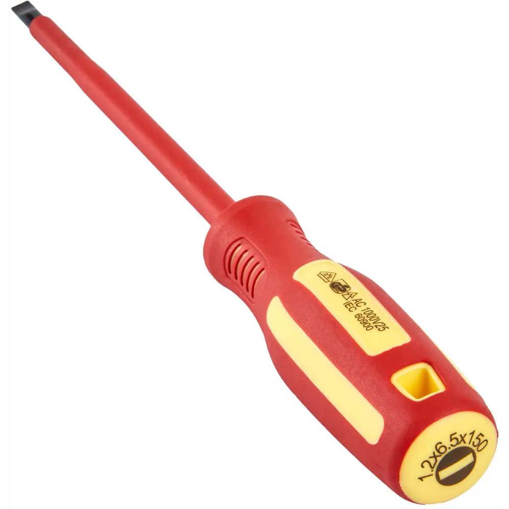 Отвертка диэлектрическая Elitech SL6.5x150 мм с магнитным наконечником 89407155 STLM-1574161 - Вид №2