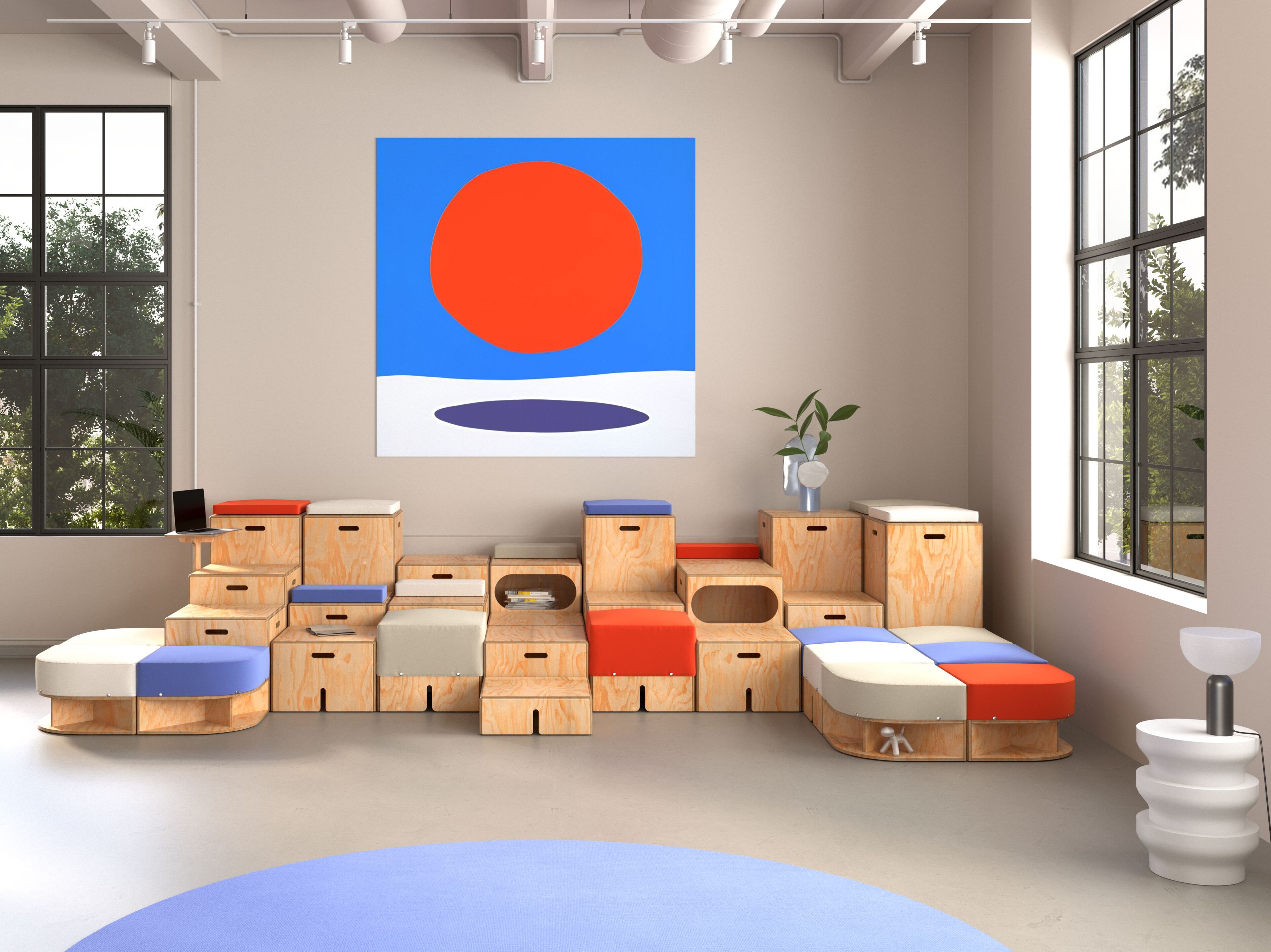 Модульный деревянный пуф KEIGIO® KEIGIO® 54X54 ARCH-00047346