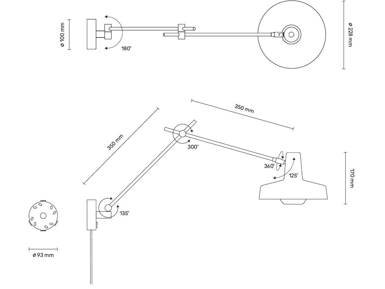 Регулируемый настенный светильник Grupa Arigato ARCH-00136428 - Вид №14