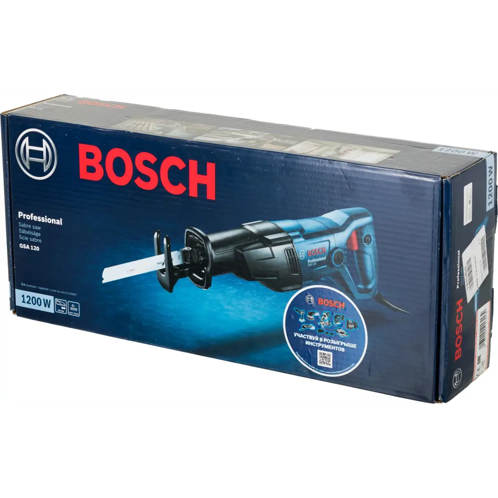 Пила сабельная сетевая Bosch Professional GSA 120 06016B1020, 1200 Вт STLM-2149097 - Вид №8