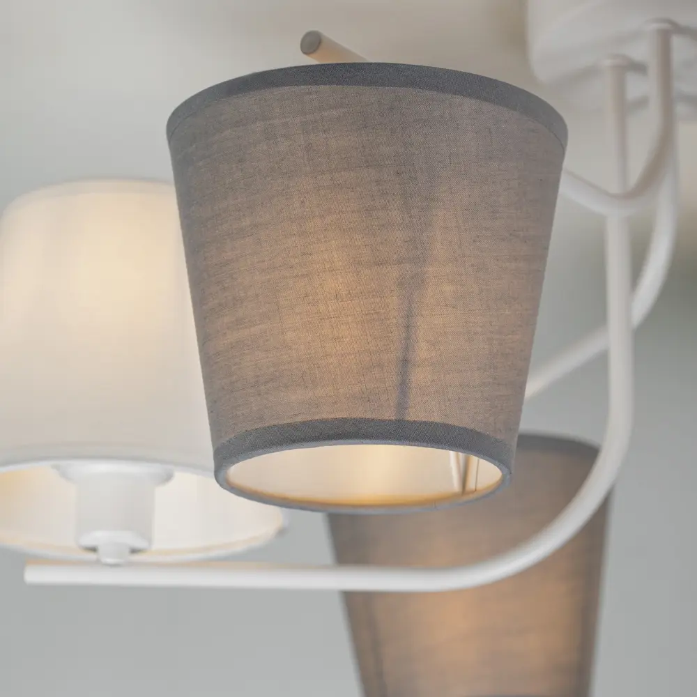 Люстра потолочная Chris 3154-306 6 ламп 18 м² цвет белый Rivoli STLM-2015689 - Вид №6