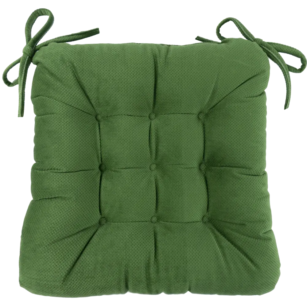 Подушка для стула Linen Way Грид 40x6x36 см полиэстер зеленый STLM-2191308