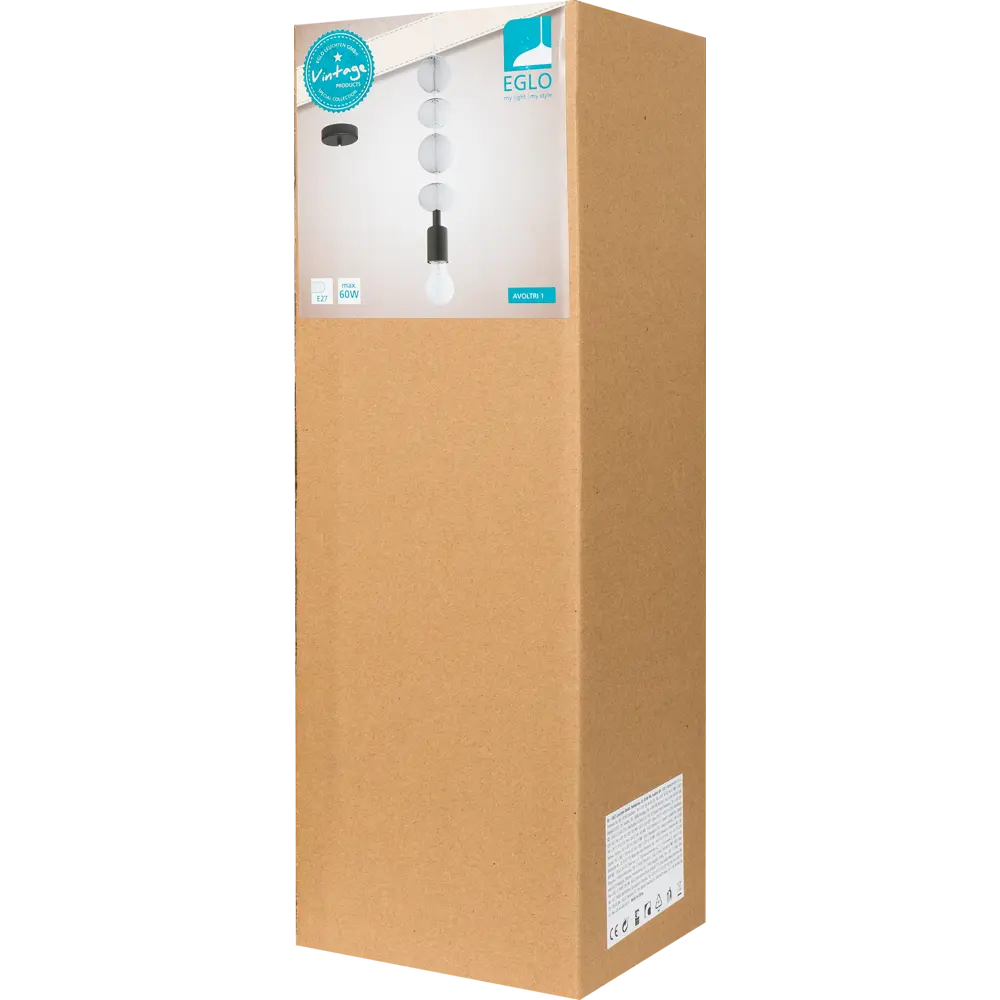 Подвес Avoltri-1 1xE27x60 Вт, цвет дымчатый Eglo STLM-2058192 - Вид №7