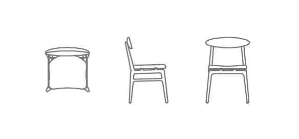 Стул из массива дерева с мягким сиденьем HOOKL und STOOL Labor ARCH-00112954 - Вид №9