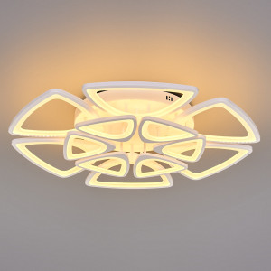 Потолочная люстра Barry 5578/350C с пультом управления, 18 м², регулируемый белый свет, цвет белый JLIGHT