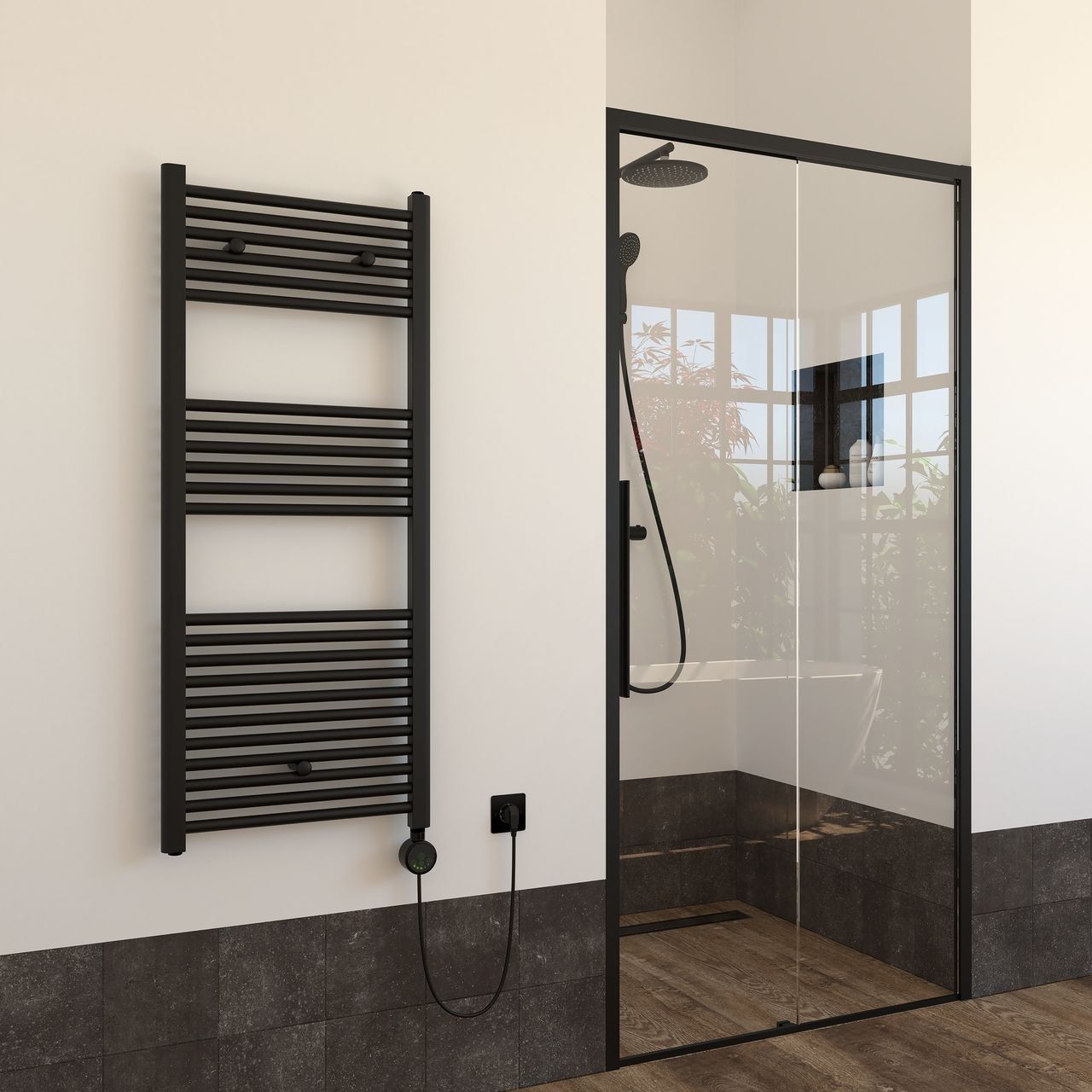 Настенный стальной электрический полотенцесушитель Ercos Опера ARCH-00081683 - Вид №1