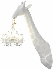 Qeeboo Настенный светильник из полиэтилена Giraffe in love