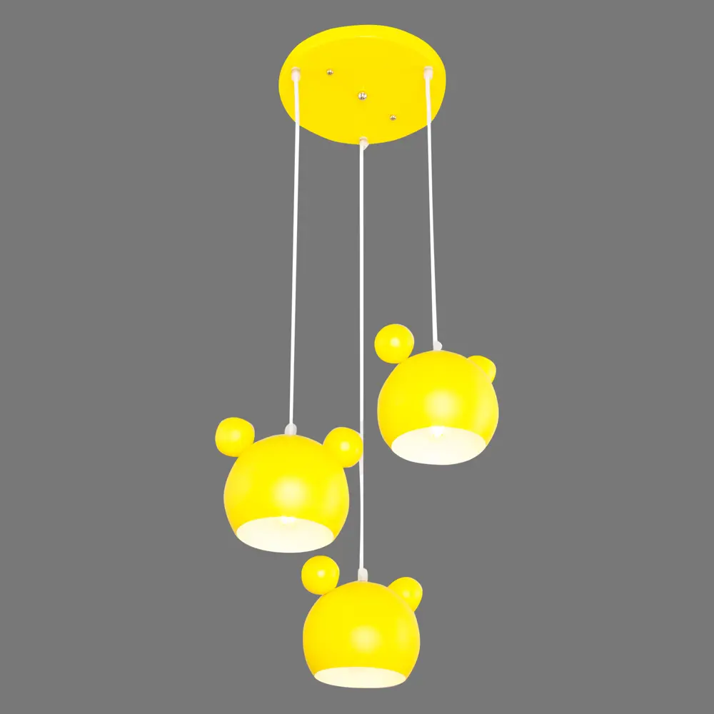 Подвесной светильник Panda 3хЕ27х40 Вт цвет жёлтый LUMIN ARTE STLM-2138795 - Вид №2