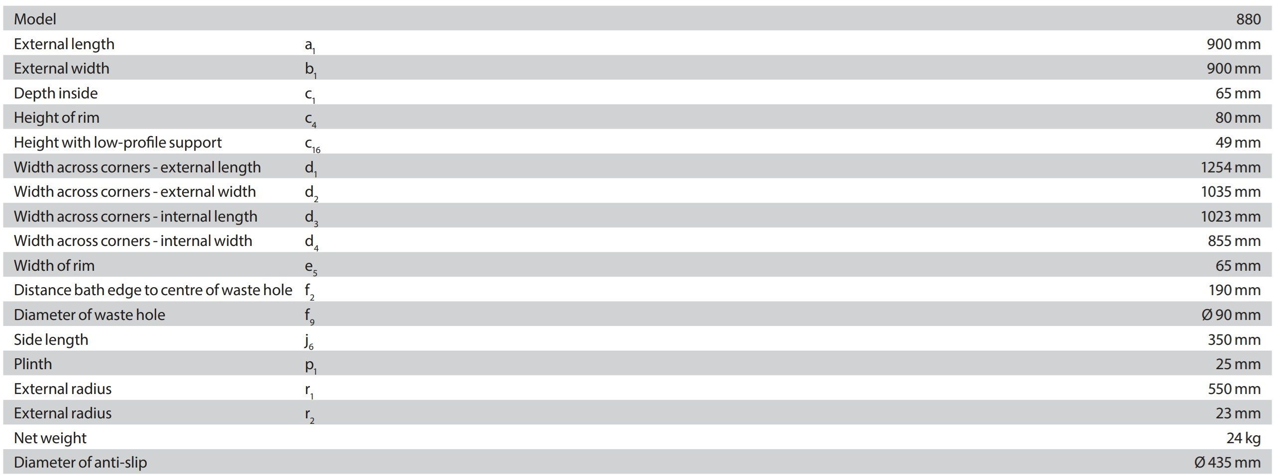 Антискользящий угловой душевой поддон из эмалированной стали KALDEWEI Arrondo ARCH-00105931 - Вид №3