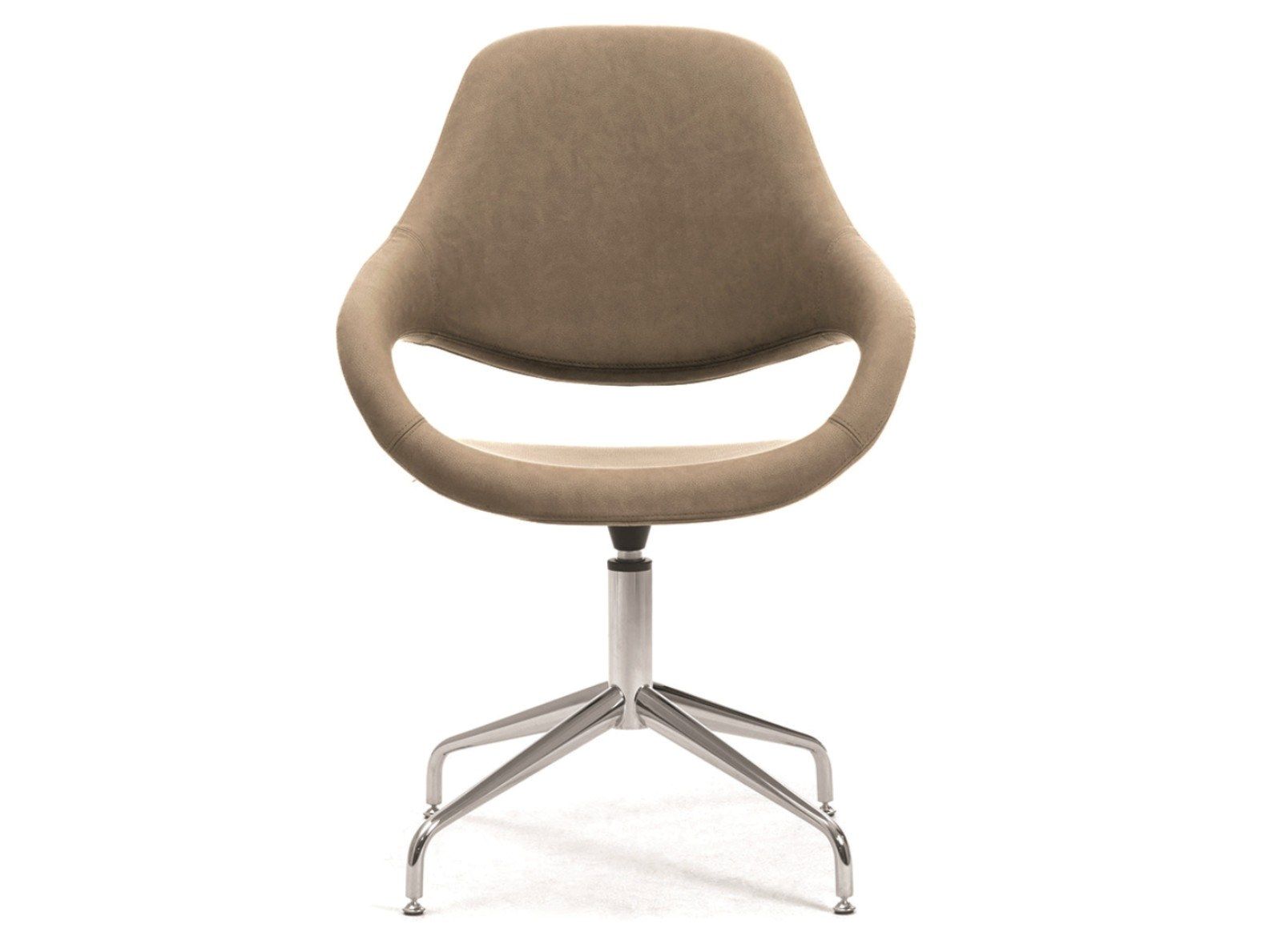 Кожаный спиц поворотный стул с подлокотниками Leyform Samba ARCH-00022822 - Вид №1