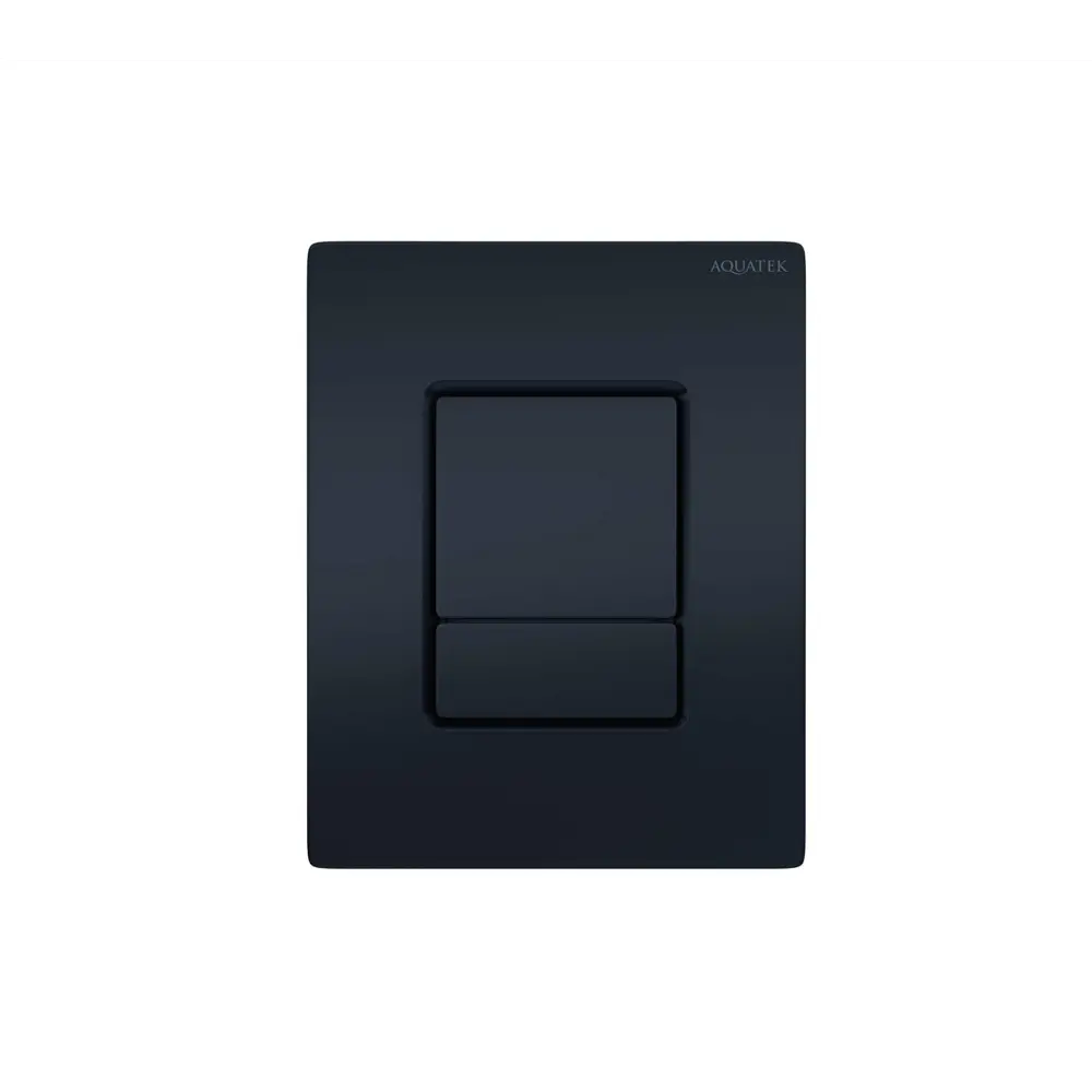 Панель смыва Aquatek для инсталляции — пневматическое управление в черном матовом исполнении 89434745 STLM-1567794