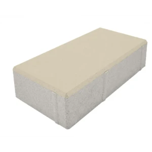 Плитка тротуарная Призма 200x100x80 мм цвет белый 85263206 STLM-2004535