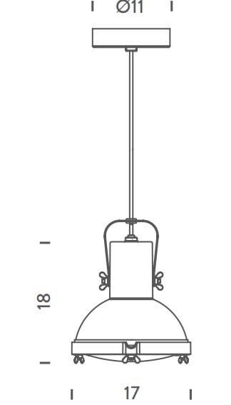 Регулируемая алюминиевая подвесная лампа In Stock Nemo ARCH-00150996 - Вид №2