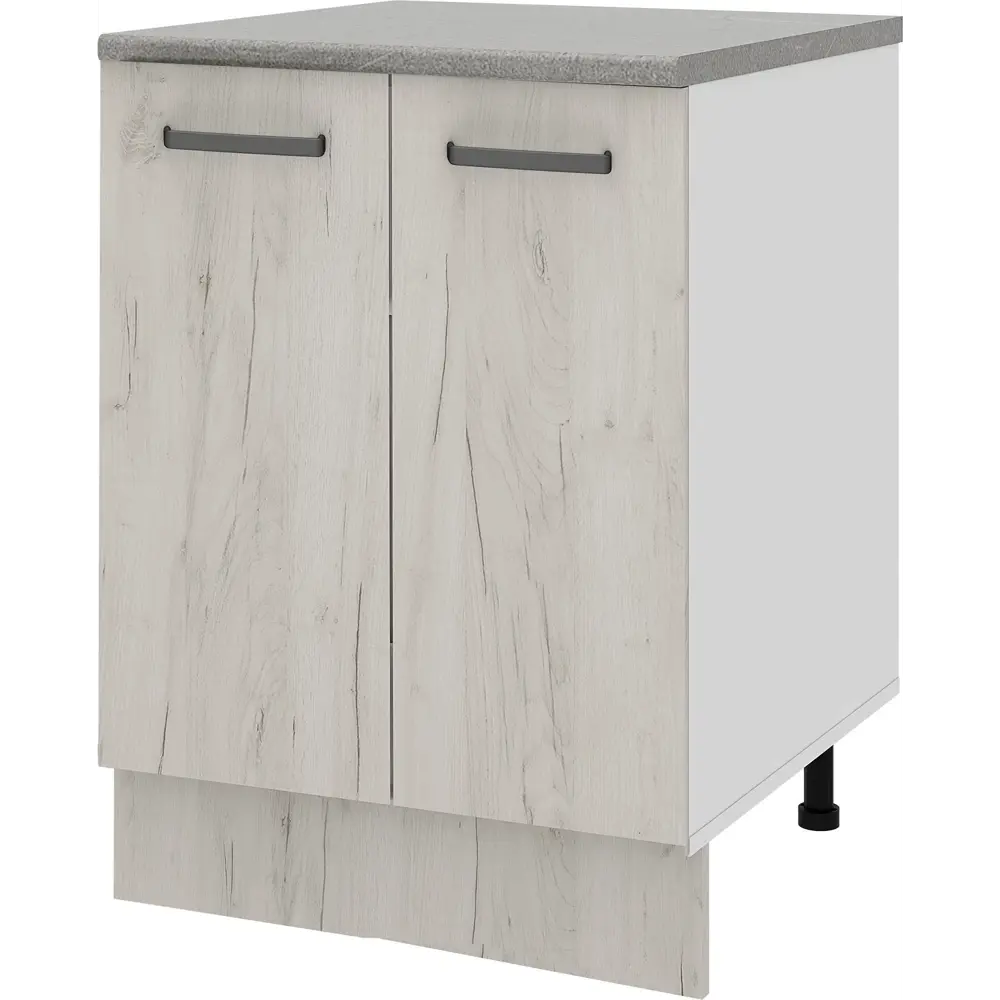 Напольный кухонный шкаф Santreyd Дейма 60 см светлый с серой столешницей 86720861 STLM-1584844 - Вид №2