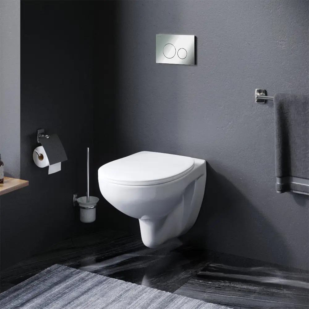 Комплект инсталляция с унитазом Am.Pm Sunny Flashclean с кнопкой цвет белый STLM-2124073 - Вид №3