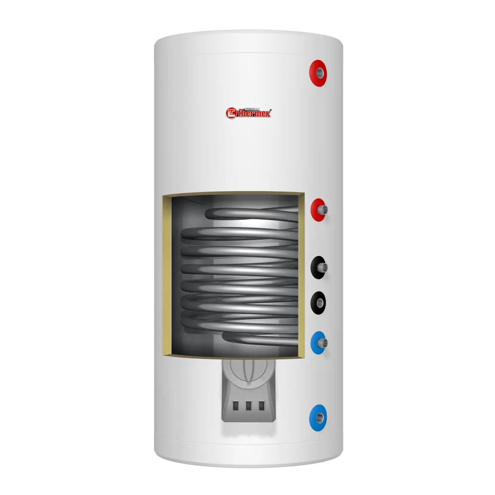 Водонагреватель накопительный комбинированный 24 кВт Thermex IRP 200V(combi) вертикальный 200 л нержавеющая сталь STLM-2087623 - Вид №3