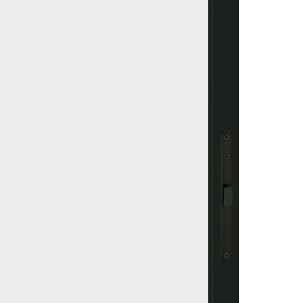 Дверь межкомнатная глухая Invisible 60x220 см цвет белый с замком черная кромка 89433699 STLM-2033139 VELLDORIS  - Вид №3