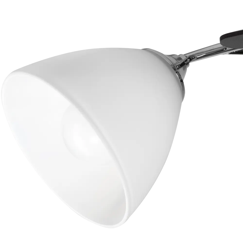 Люстра Йорк 3xE27Х60 Вт, металл/стекло, цвет хром/белый WINK STLM-2145219 - Вид №5