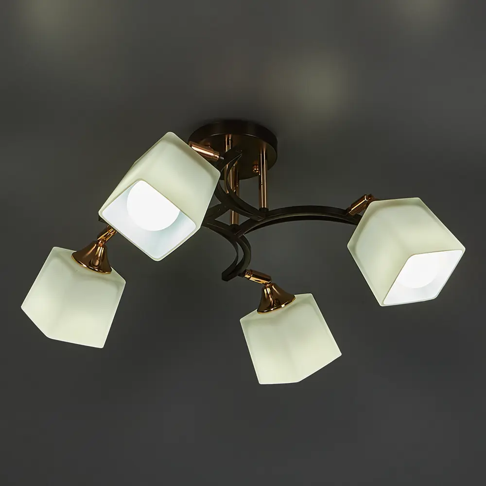 Люстра De City Тетро - современная потолочная с четырьмя стеклянными кубами 88038453 STLM-0922470 - Вид №1