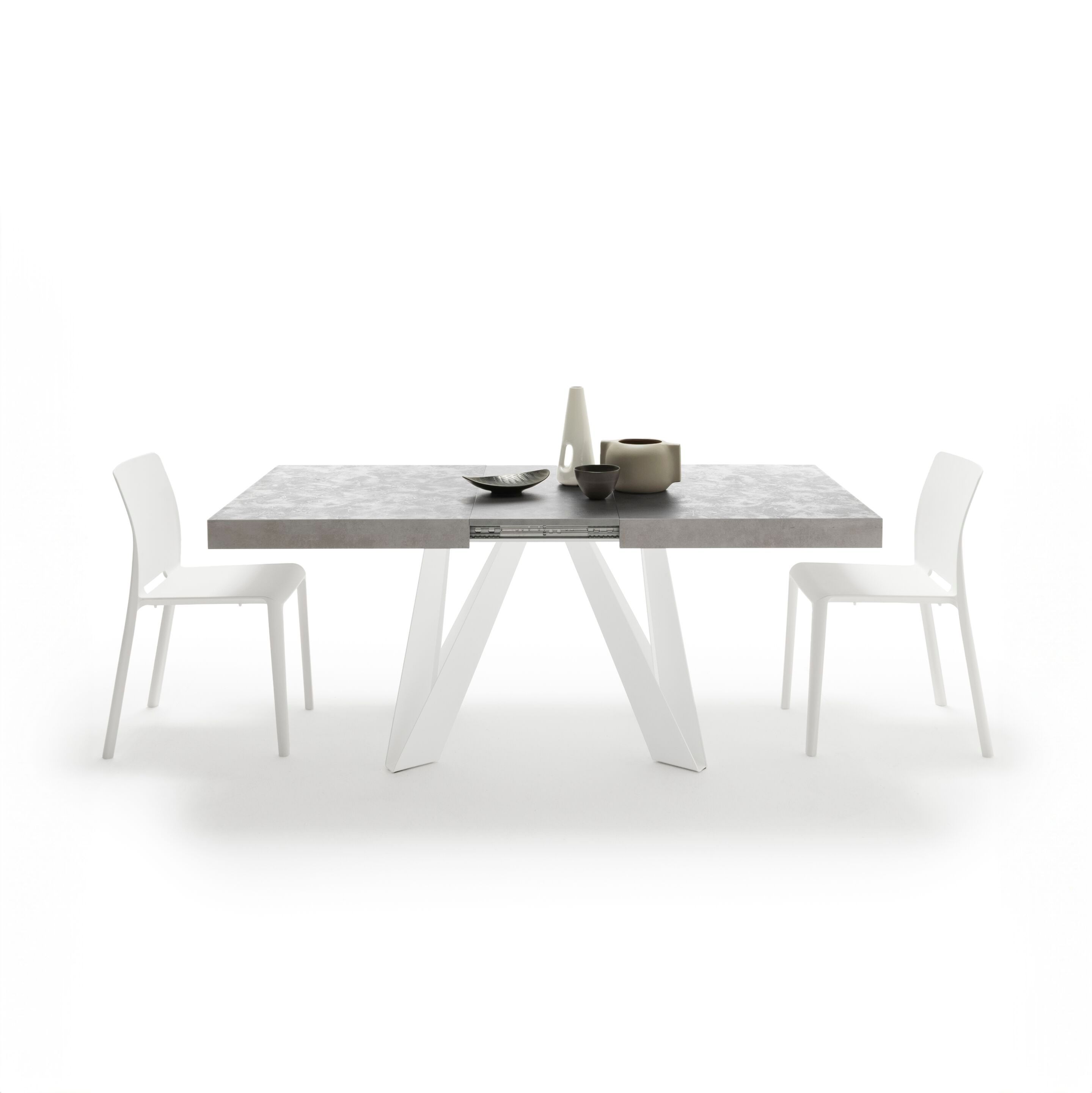 Выдвижной прямоугольный стол из железа с меламиновой столешницей Mobili Fiver ROMINA ARCH-00069646 - Вид №4