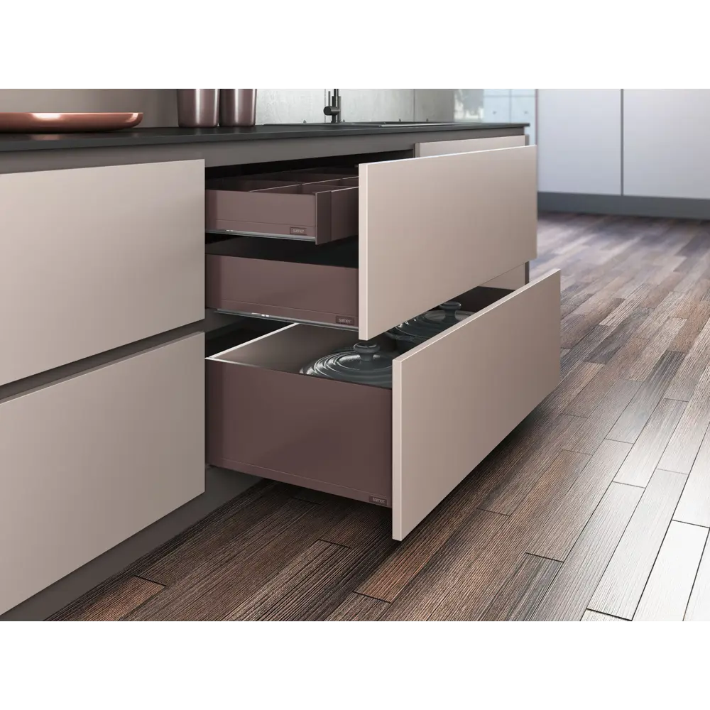 Панель для скрытого ящика Flowbox 56x11 см KONSENSA металл цвет антрацит STLM-2047745 - Вид №6