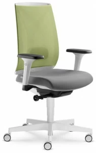 LD Seating Офисный стул с регулируемой высотой из ткани с подлокотниками Leaf 504-sya
