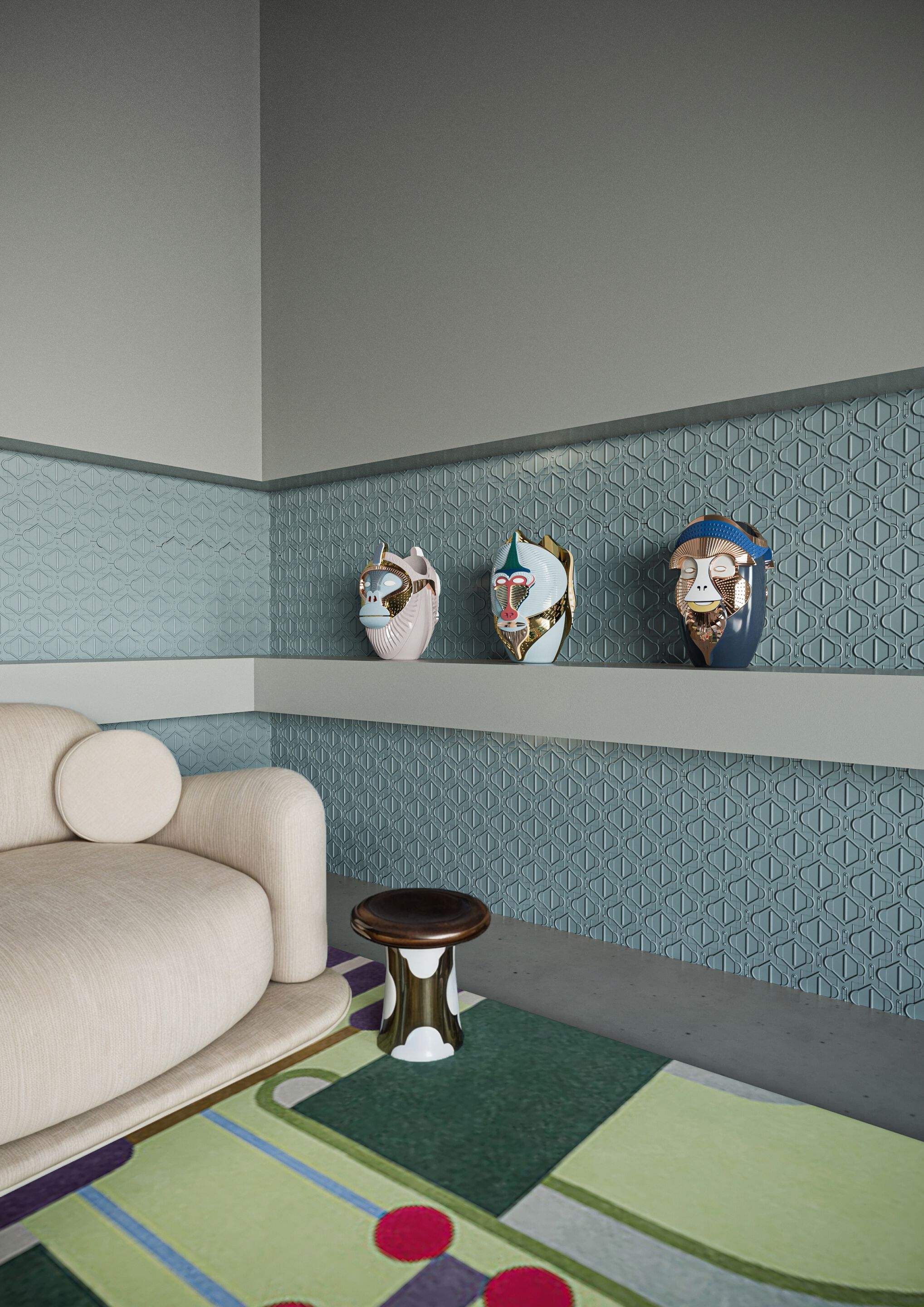 Керамическая трехмерная поверхность плитки Bosa Dornette ARCH-00141980 - Вид №2