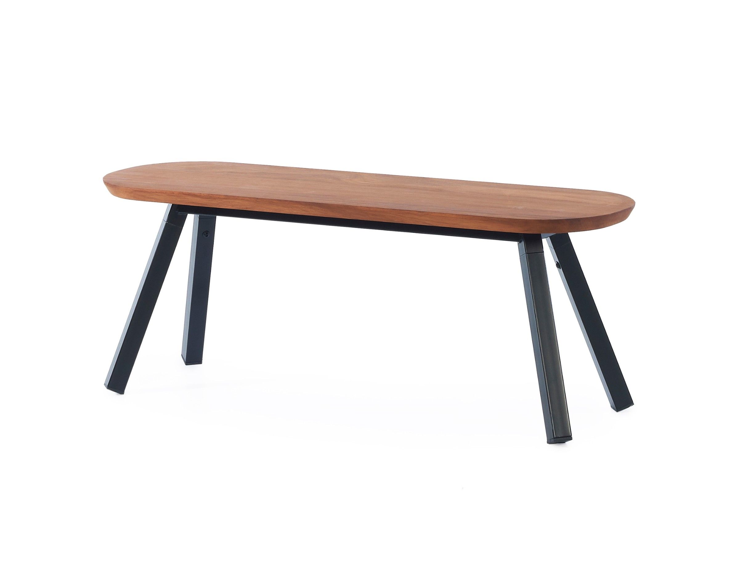 Садовая скамейка Iroko и окрашенная стальная основа RS Barcelona YOU AND ME ARCH-00089048