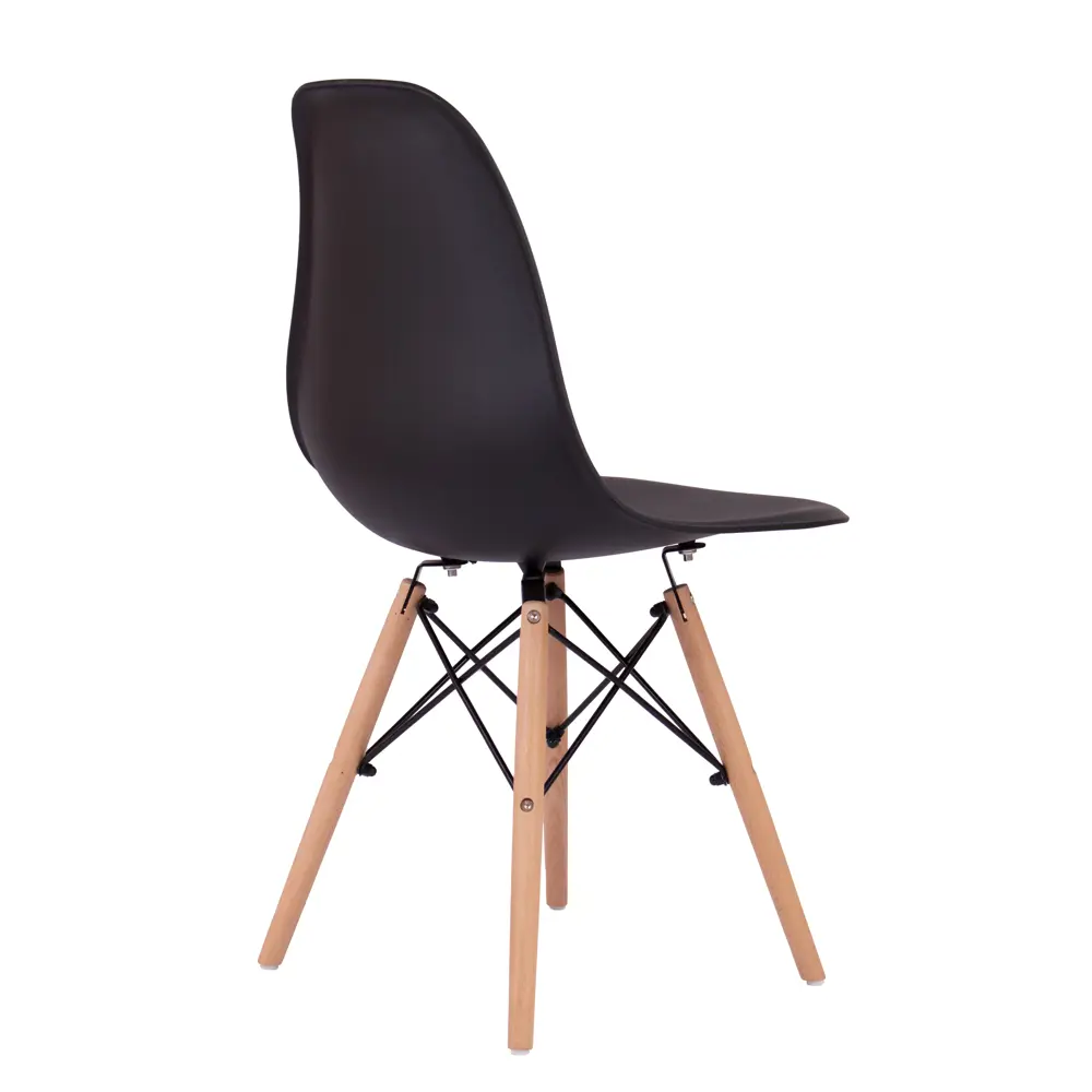 Стул Fitz STF-02-02 47x45x43 см ножки дерево/коричневый сиденье полипропилен цвет черный 87746732 STLM-2104997 Santreyd  - Вид №3