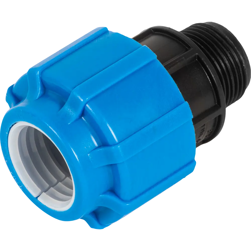 Переходная муфта ПОЛИТЭК 25 мм x 3/4" для полиэтиленовых труб 11738668 STLM-0001453