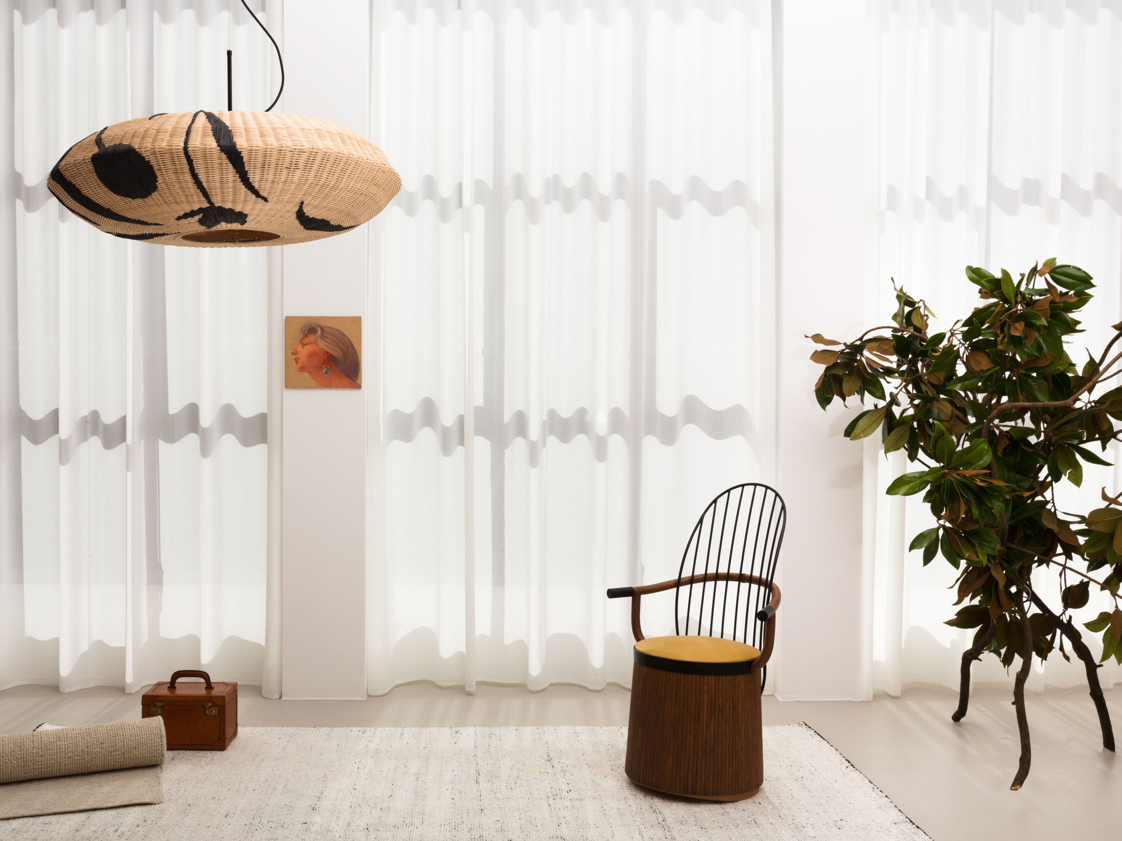 Деревянное кресло-качалка с подлокотниками Bottega Intreccio DONDOLINA ARCH-00099590 - Вид №5