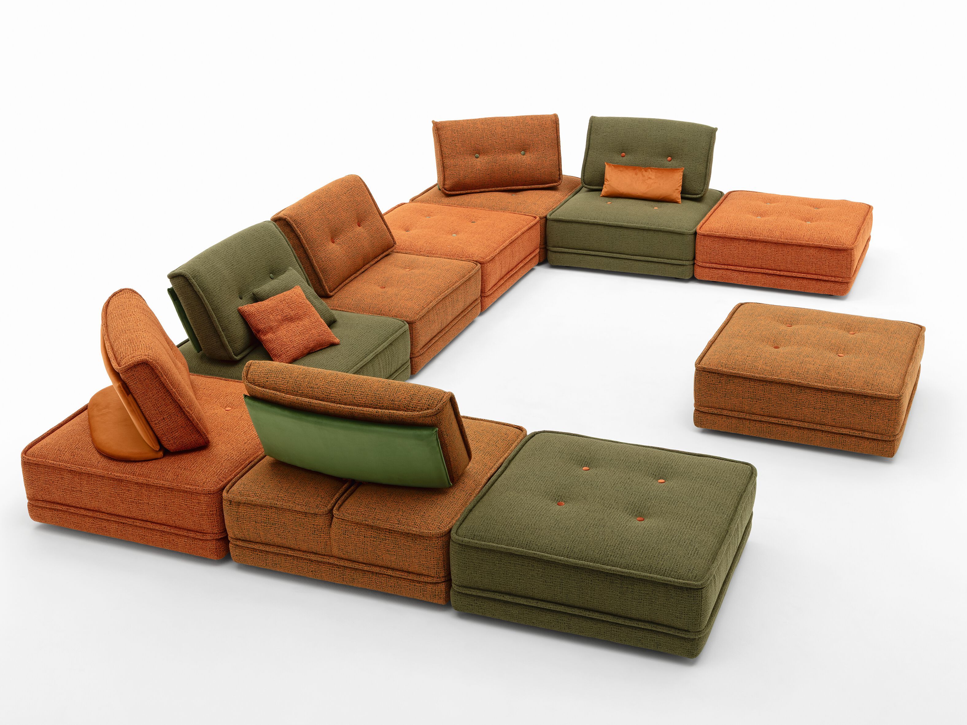 Модульный тканевый диван AERRE ITALIA TANGRAM FLAT ARCH-00087587