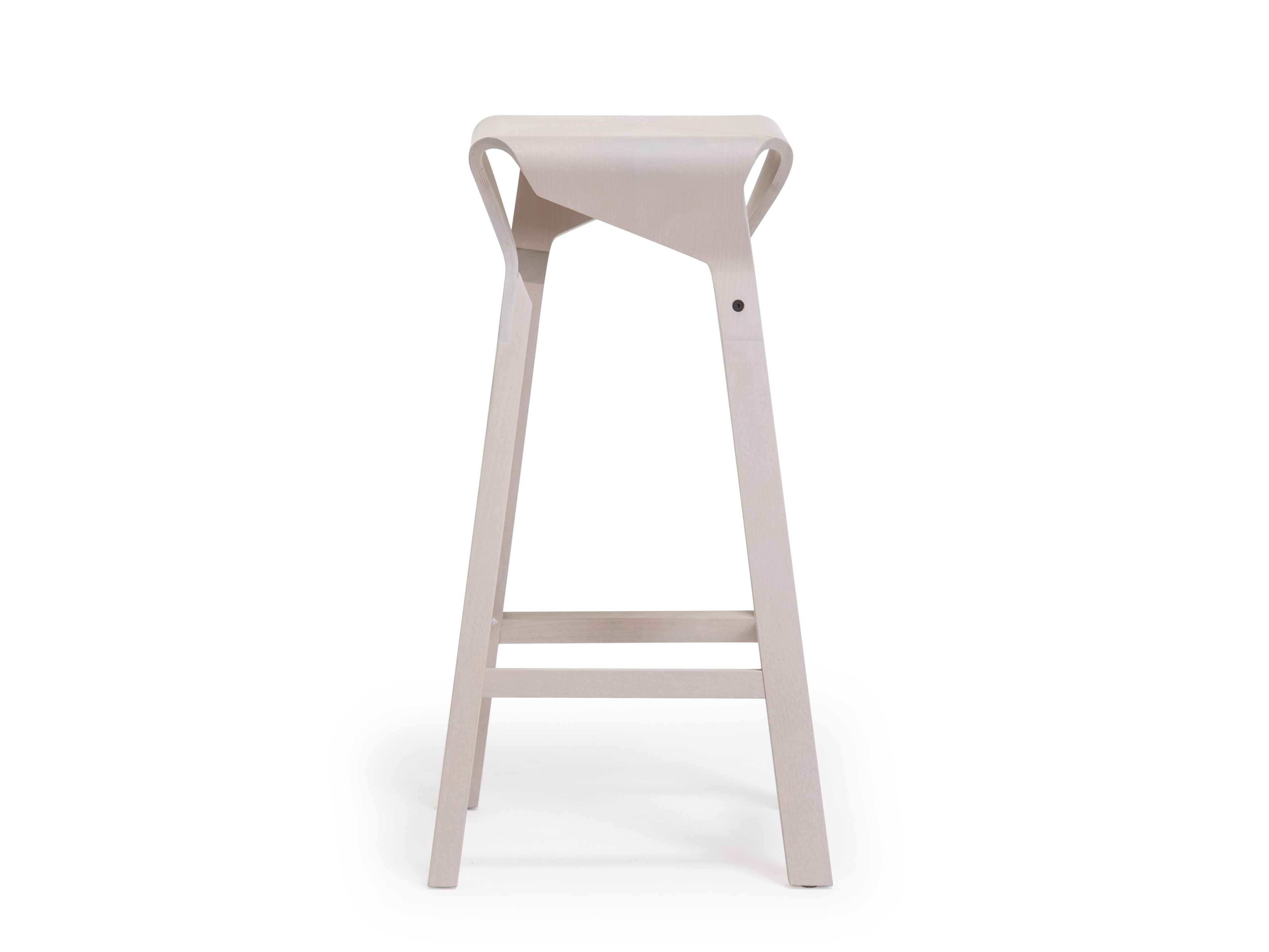 Высокий деревянный табурет с подставкой для ног Vergés Naoshima ARCH-00121766