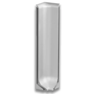 Внутренний угол на плинтус Профиль-Опт 80мм алюминий цвет серебро