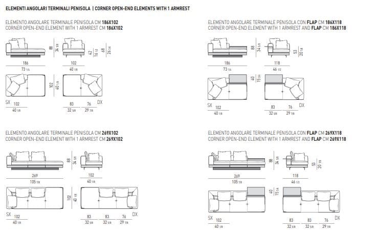 Кожаный диван Minotti Коннери ARCH-00151868 - Вид №23