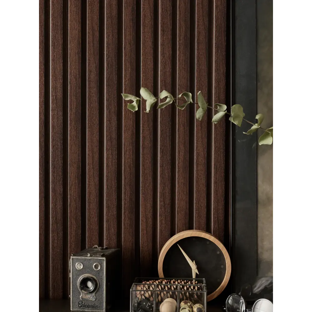 Стеновая панель ПВХ Linerio M-line chocolate 2650x122x12 мм 0.323 м² 85517743 STLM-2166143 VILO  - Вид №6