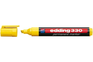 15563859 Перманентный маркер, желтый, клиновидный наконечник 1.5-3мм E-330#5 EDDING