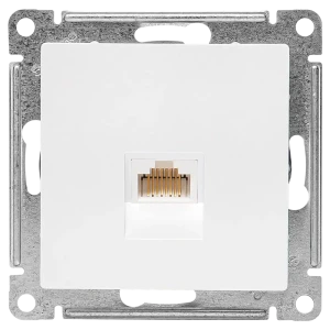 Розетка компьютерная RJ45 встраиваемая Systeme Electric AtlasDesign без заземления цвет жемчужный 89457364 STLM-2146627
