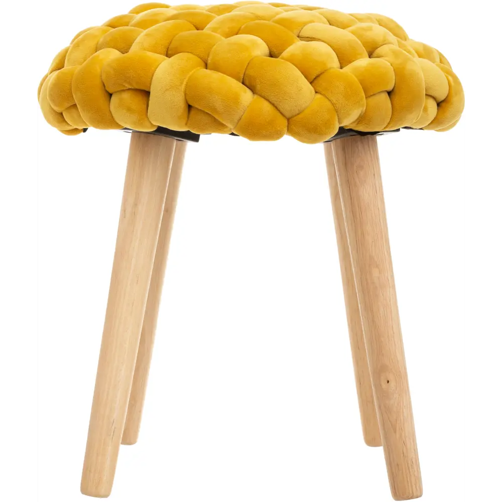 Табурет круглый Atmosphera 157198C ø39 h42.5 см, цвет желтый STLM-2026654 - Вид №1