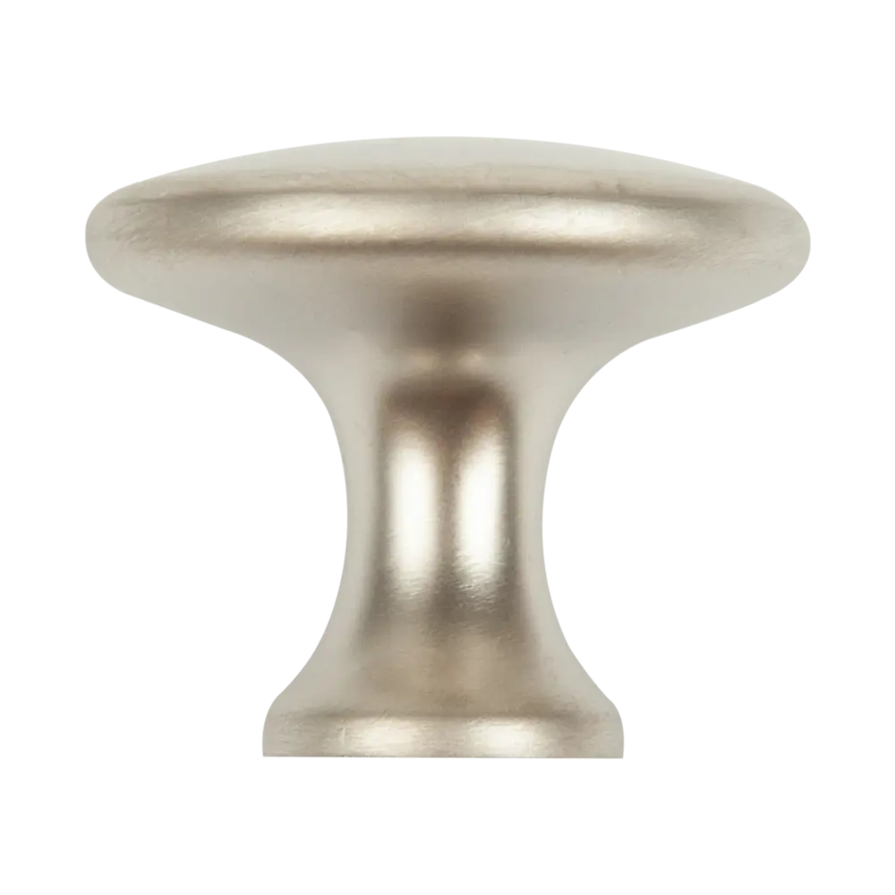 Мебельная ручка-кнопка 161 25x30 мм цвет матовый никель Jet STLM-2146747 - Вид №1