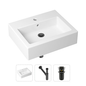 90704578 Раковина накладная 21520686 50.5см, с донным клапаном и сифоном Bathroom Sink STLM-0346379 LAVINIA BOHO