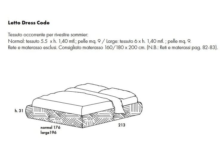 Двуспальная мягкая кровать из ткани Olivieri дресс-код ARCH-00076369 - Вид №26