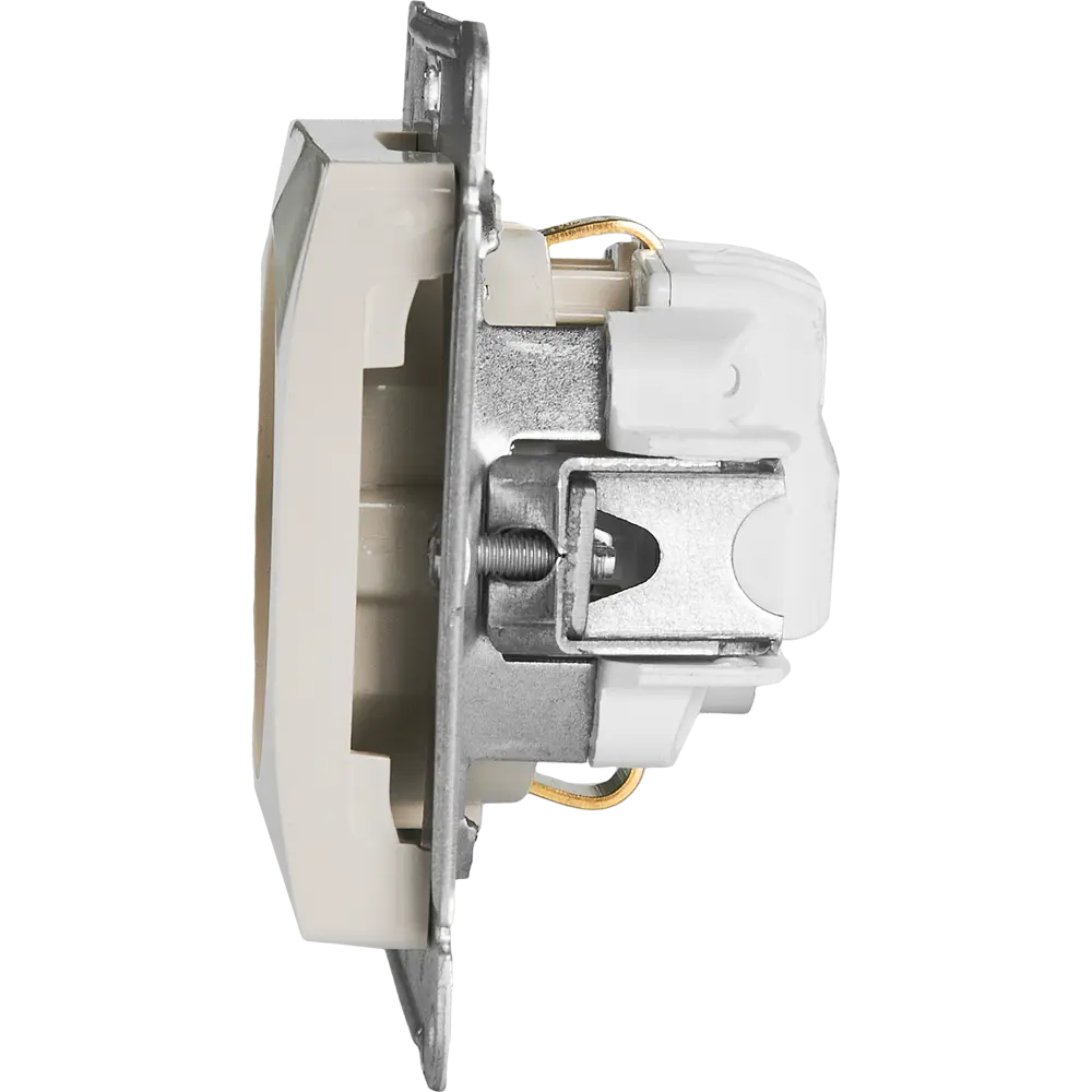 Schneider Electric Glossa: встраиваемая розетка с заземлением в бежевом цвете 86710176 STLM-0070793 - Вид №2