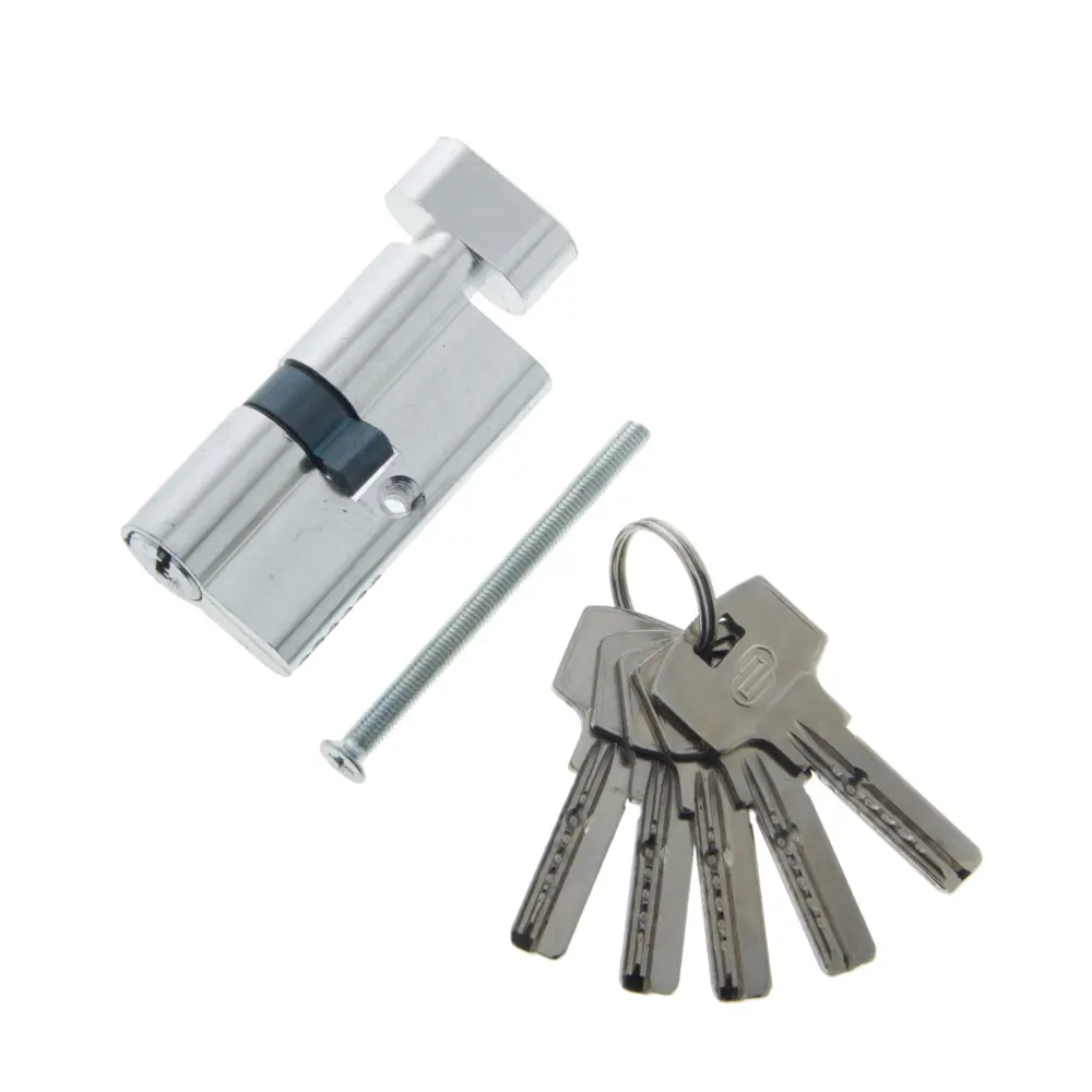 Цилиндр Standers ключ/вертушка 30х30 хром, TT-CAB817 STLM-2160279 - Вид №1