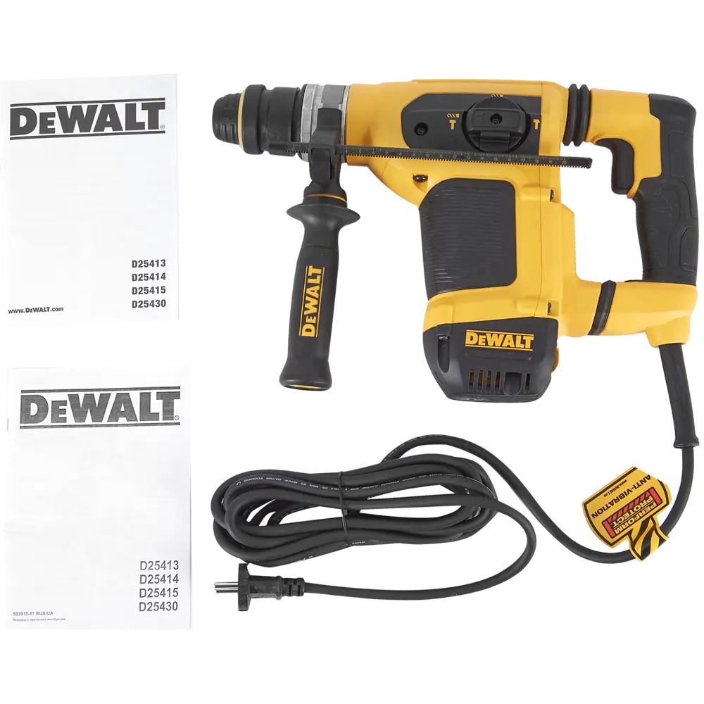 Перфоратор SDS-plus DeWalt D25413K, 1000 Вт, 4.2 Дж STLM-2131816 - Вид №3
