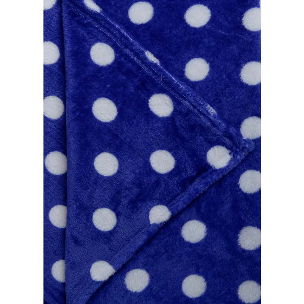 Плед Горох 150x200 см фланель цвет синий TEXREPUBLIC Печатный STLM-2083475 - Вид №1